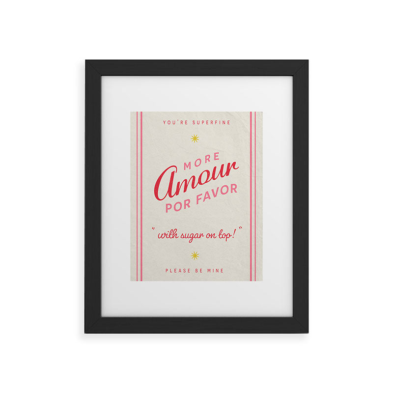 DENY Designs More Amour Framed Art Print