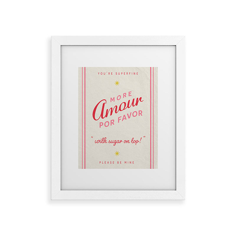 DENY Designs More Amour Framed Art Print