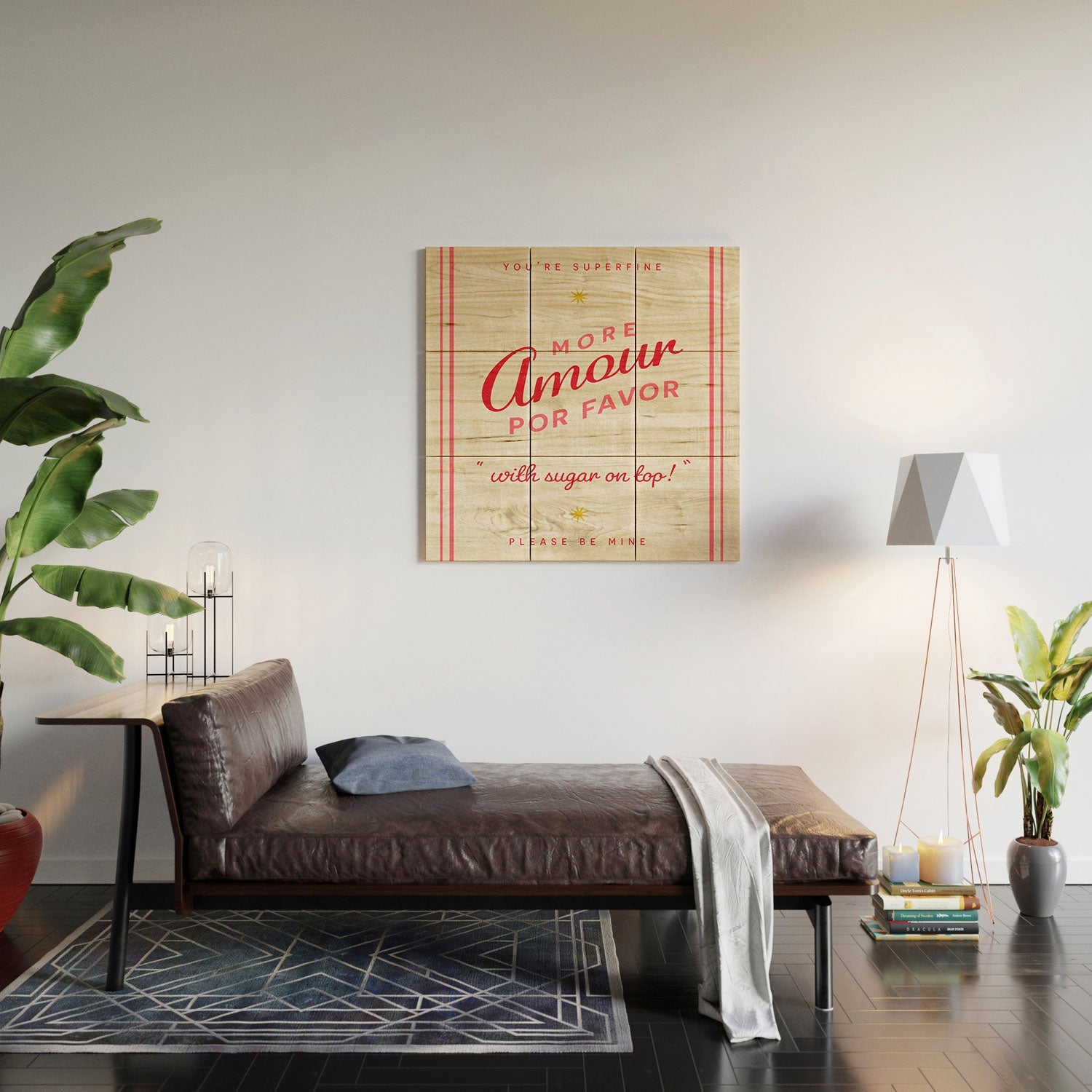 DENY Designs More Amour Wood Wall Mural