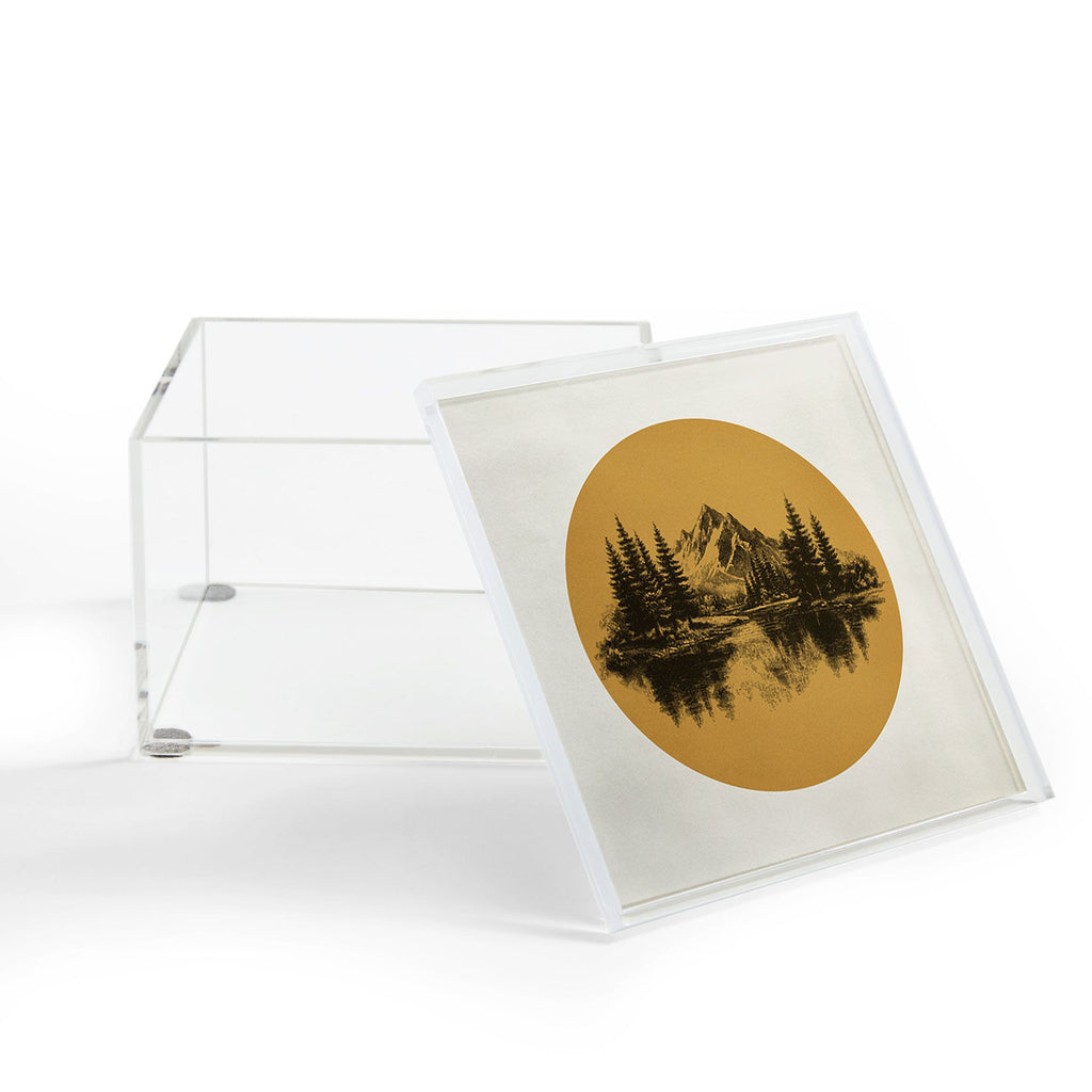 DENY Designs mountain vignette Acrylic Box