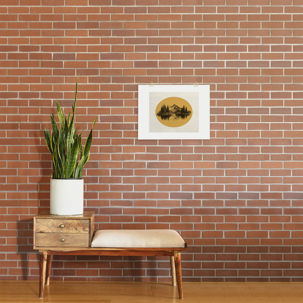 DENY Designs mountain vignette Art Print