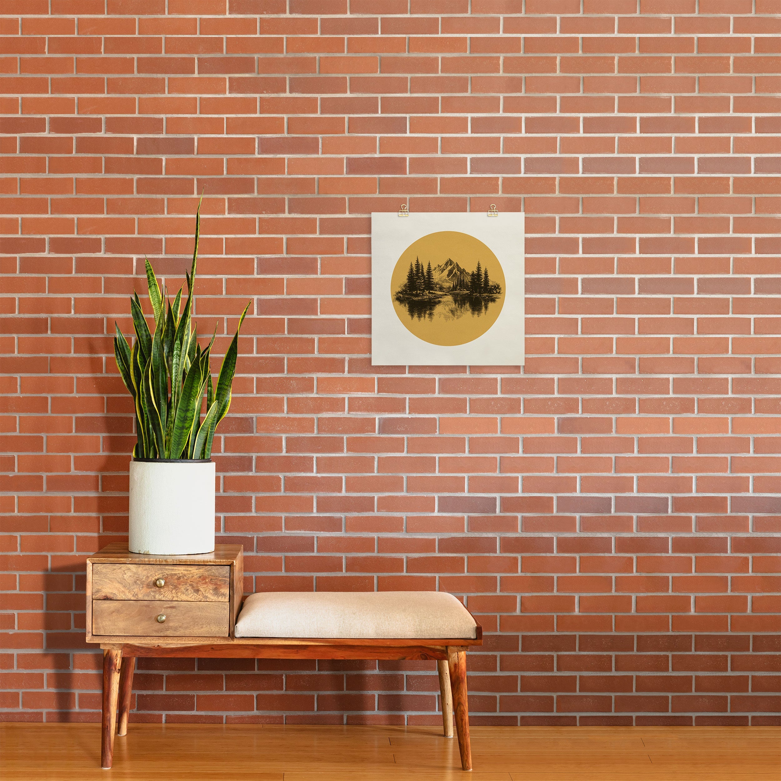 DENY Designs mountain vignette Art Print