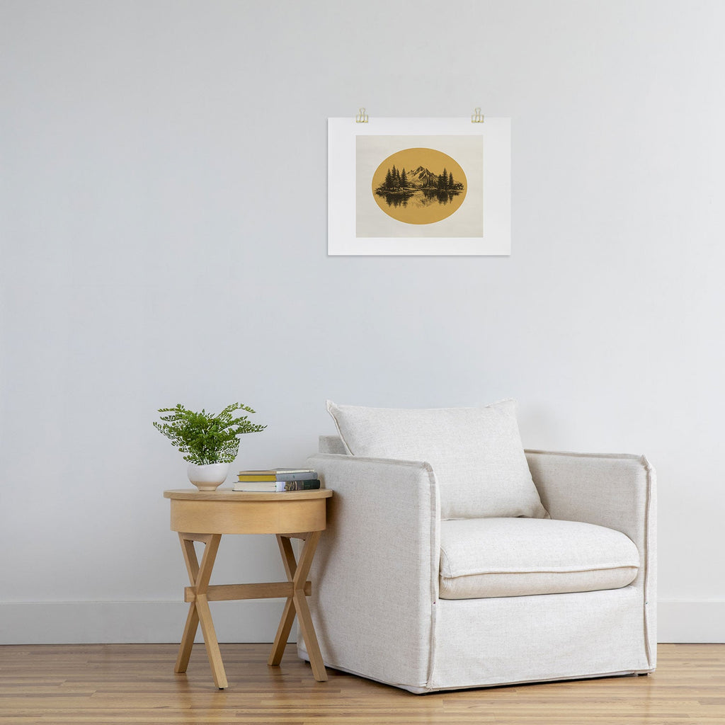 DENY Designs mountain vignette Art Print