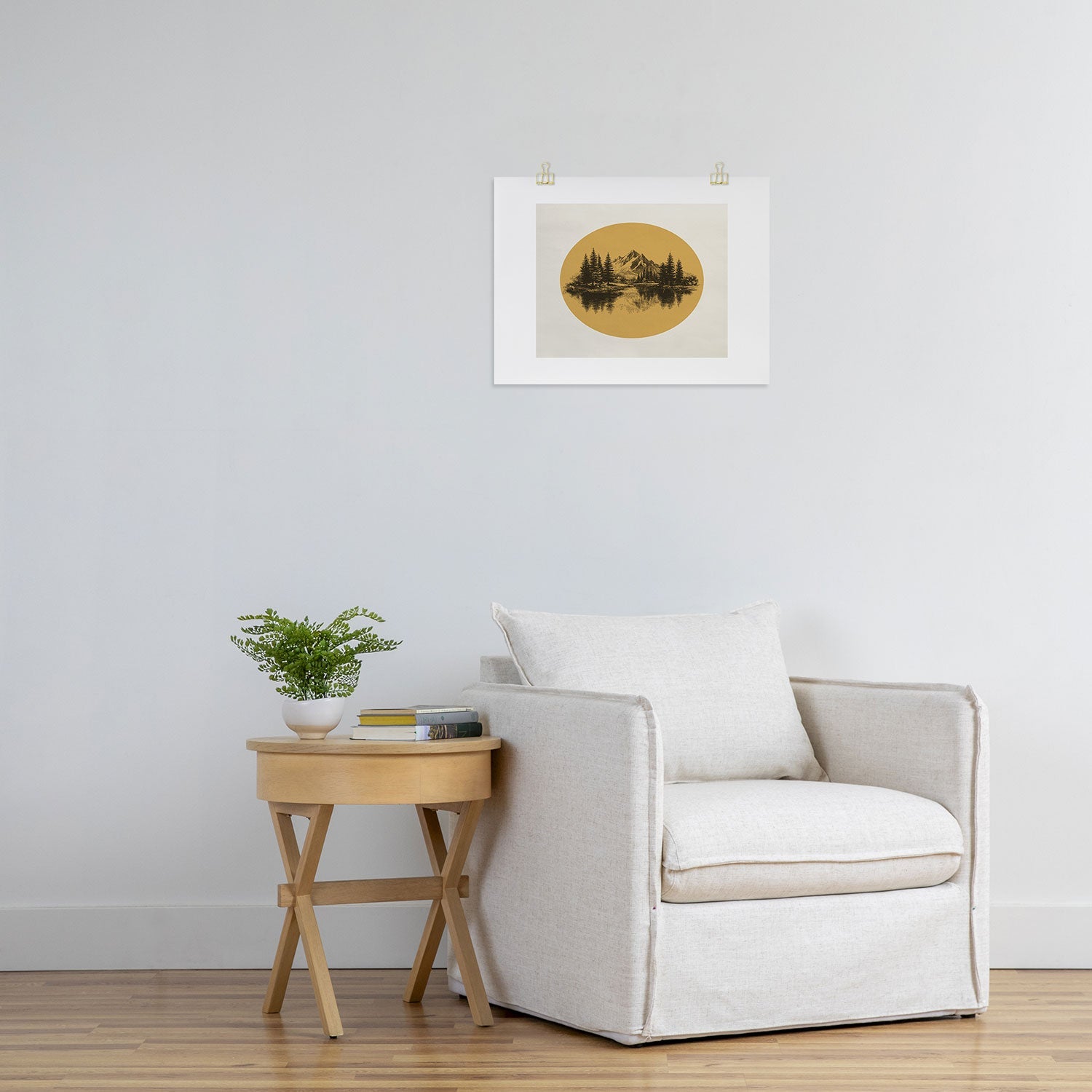 DENY Designs mountain vignette Art Print