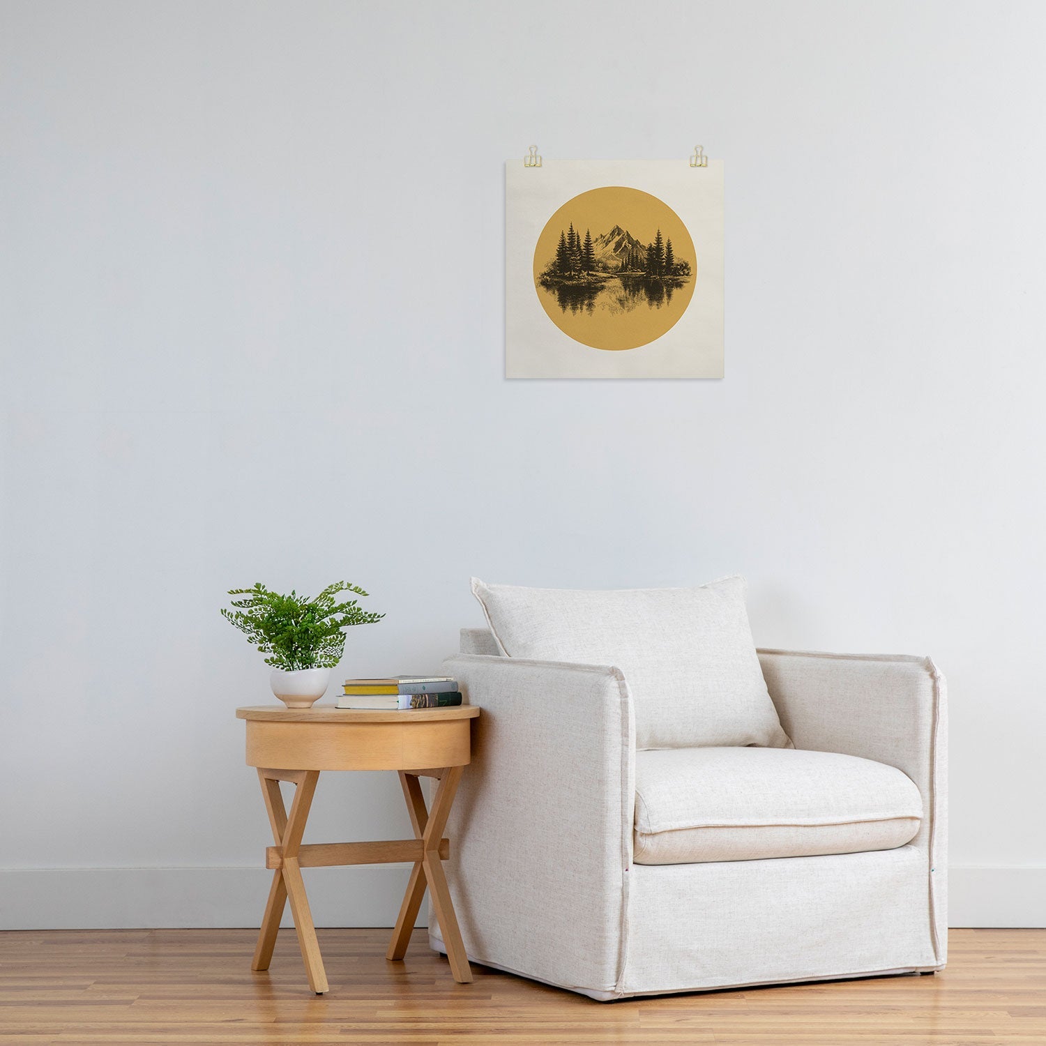 DENY Designs mountain vignette Art Print