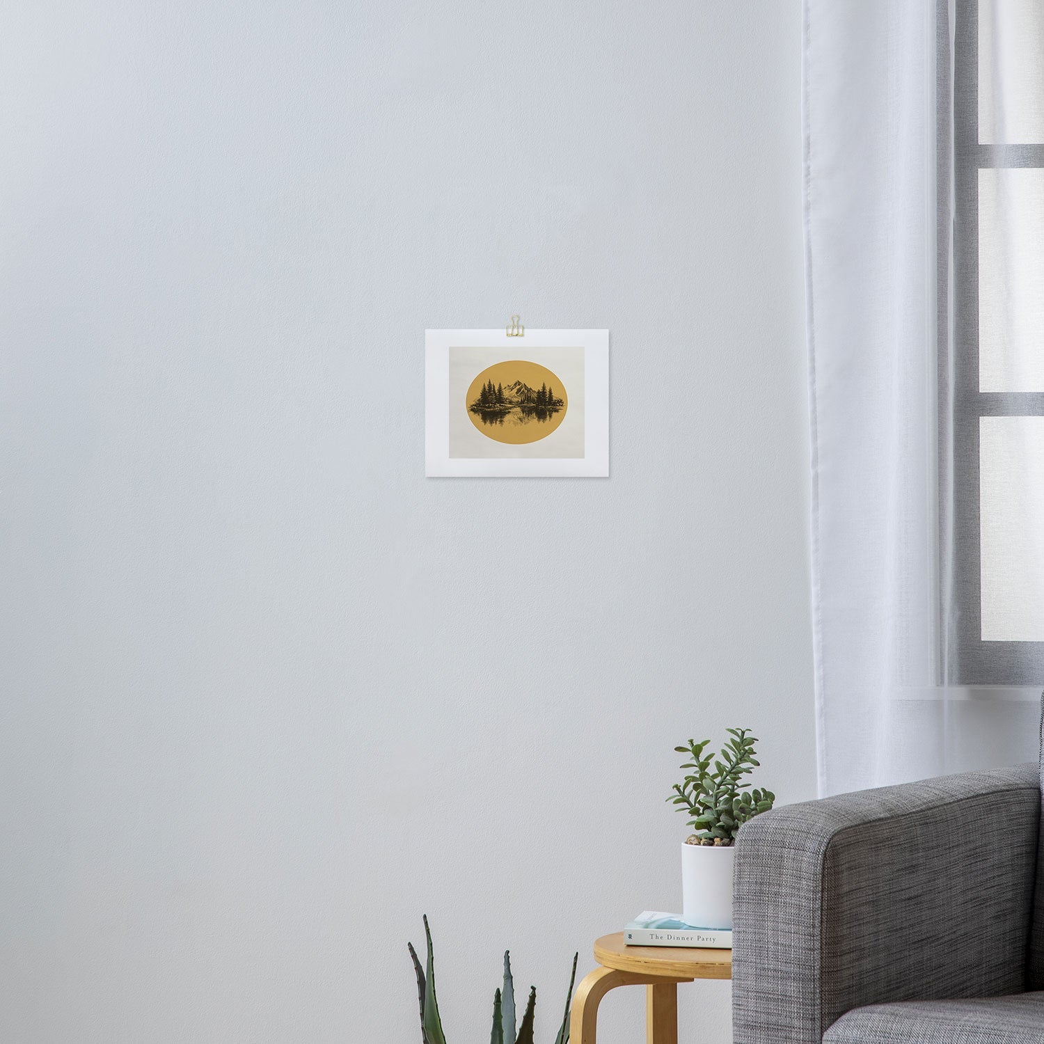 DENY Designs mountain vignette Art Print