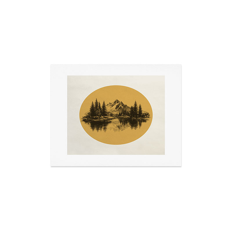 DENY Designs mountain vignette Art Print