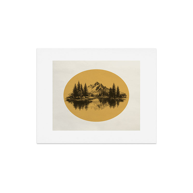 DENY Designs mountain vignette Art Print