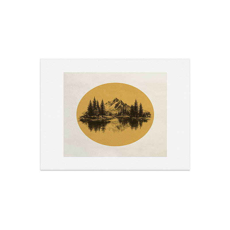 DENY Designs mountain vignette Art Print