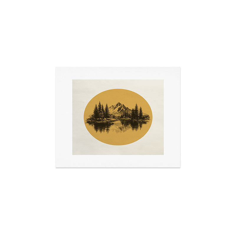 DENY Designs mountain vignette Art Print