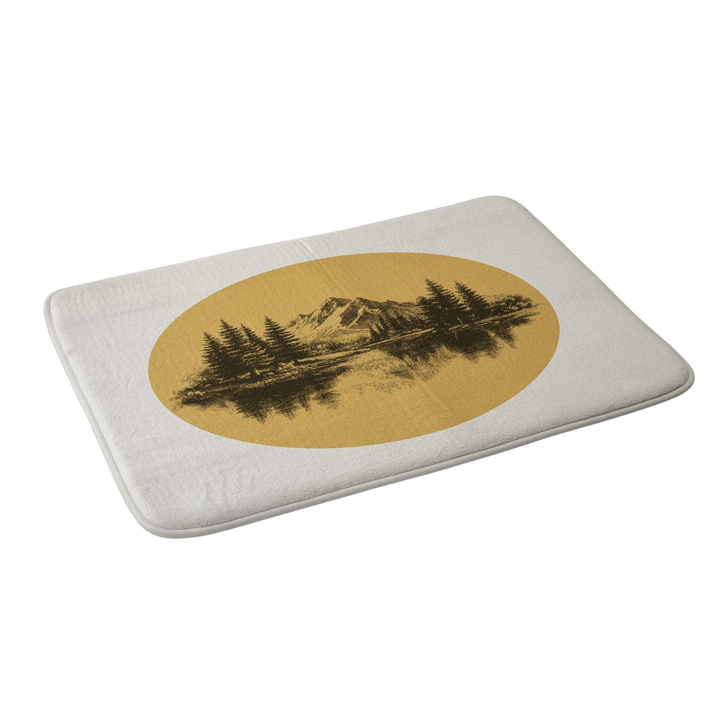 DENY Designs mountain vignette Memory Foam Bath Mat