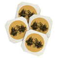 DENY Designs mountain vignette Coaster Set