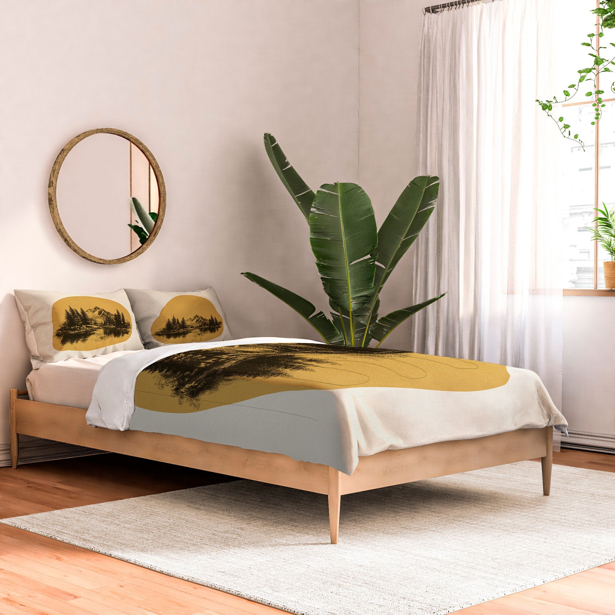 DENY Designs mountain vignette Comforter