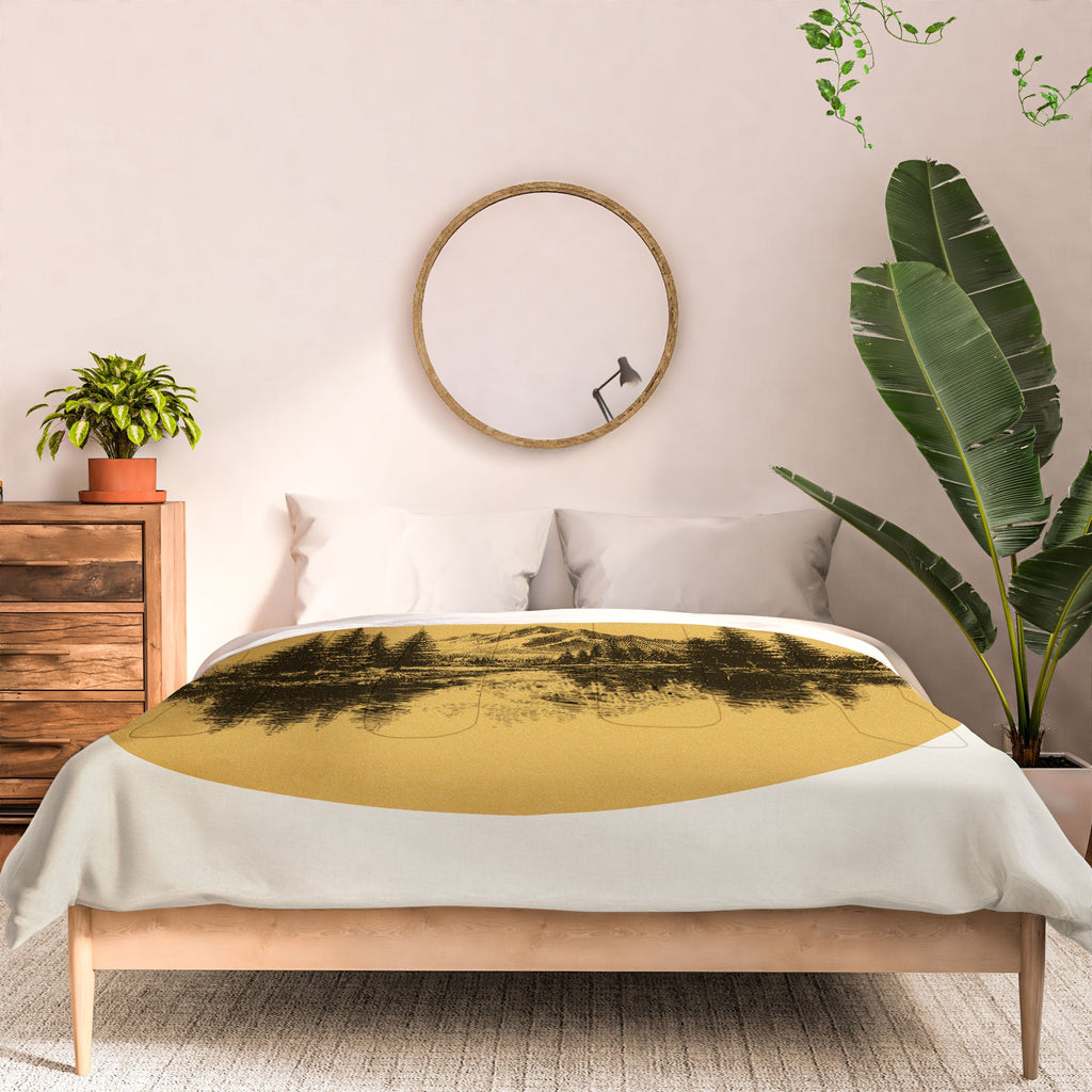 DENY Designs mountain vignette Comforter