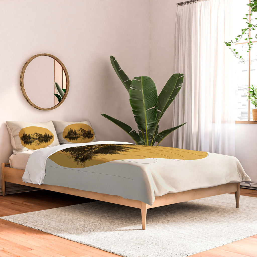 DENY Designs mountain vignette Comforter