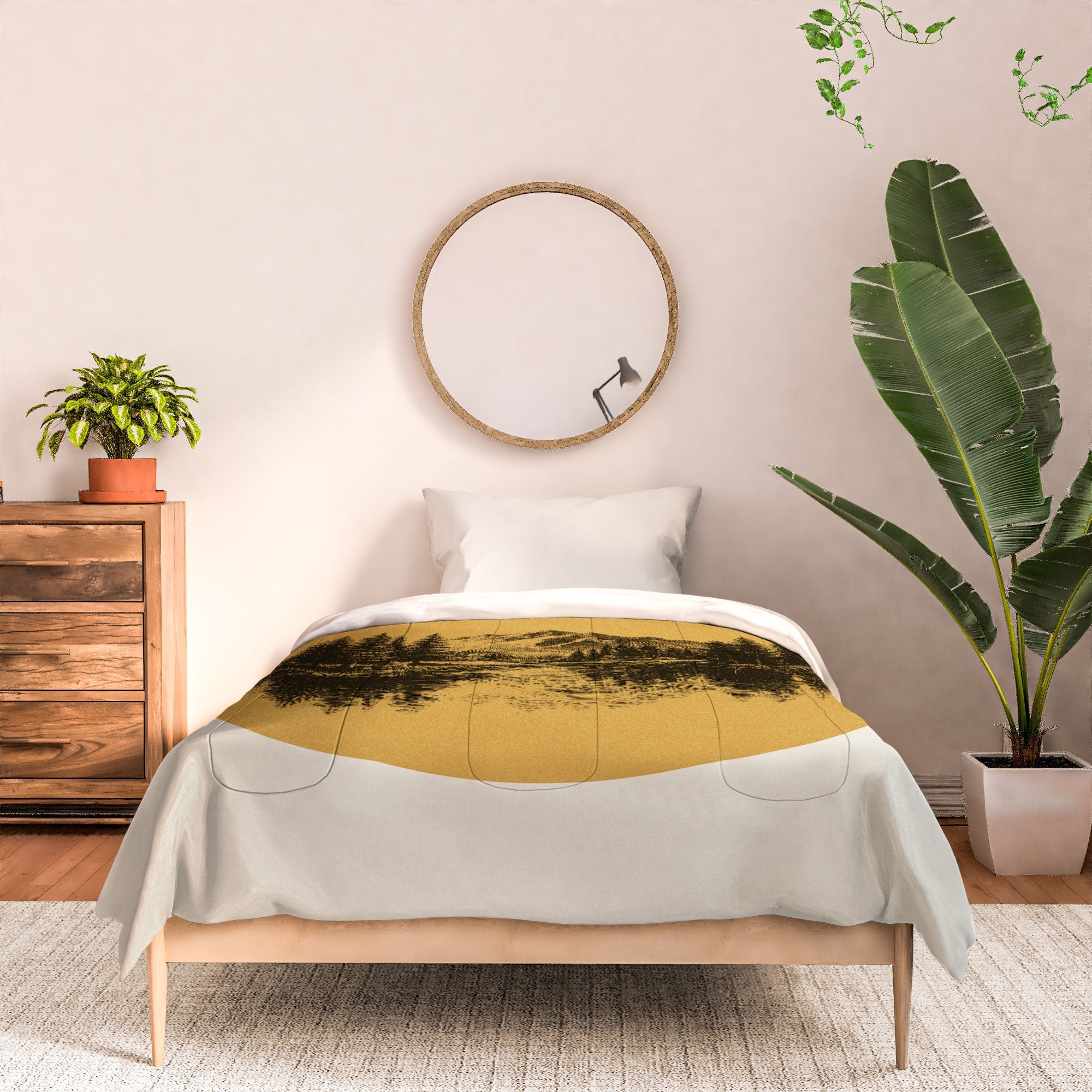 DENY Designs mountain vignette Comforter