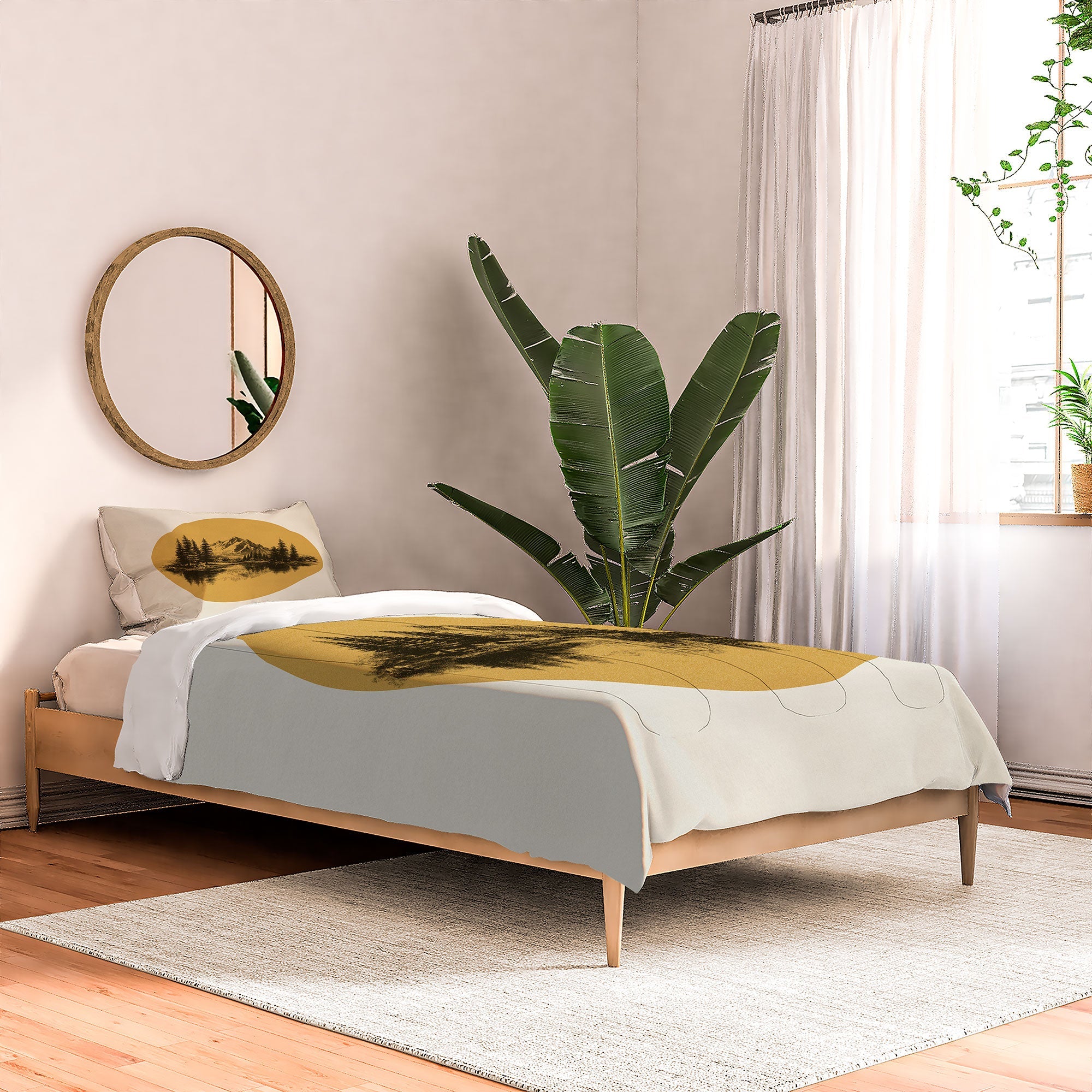 DENY Designs mountain vignette Comforter