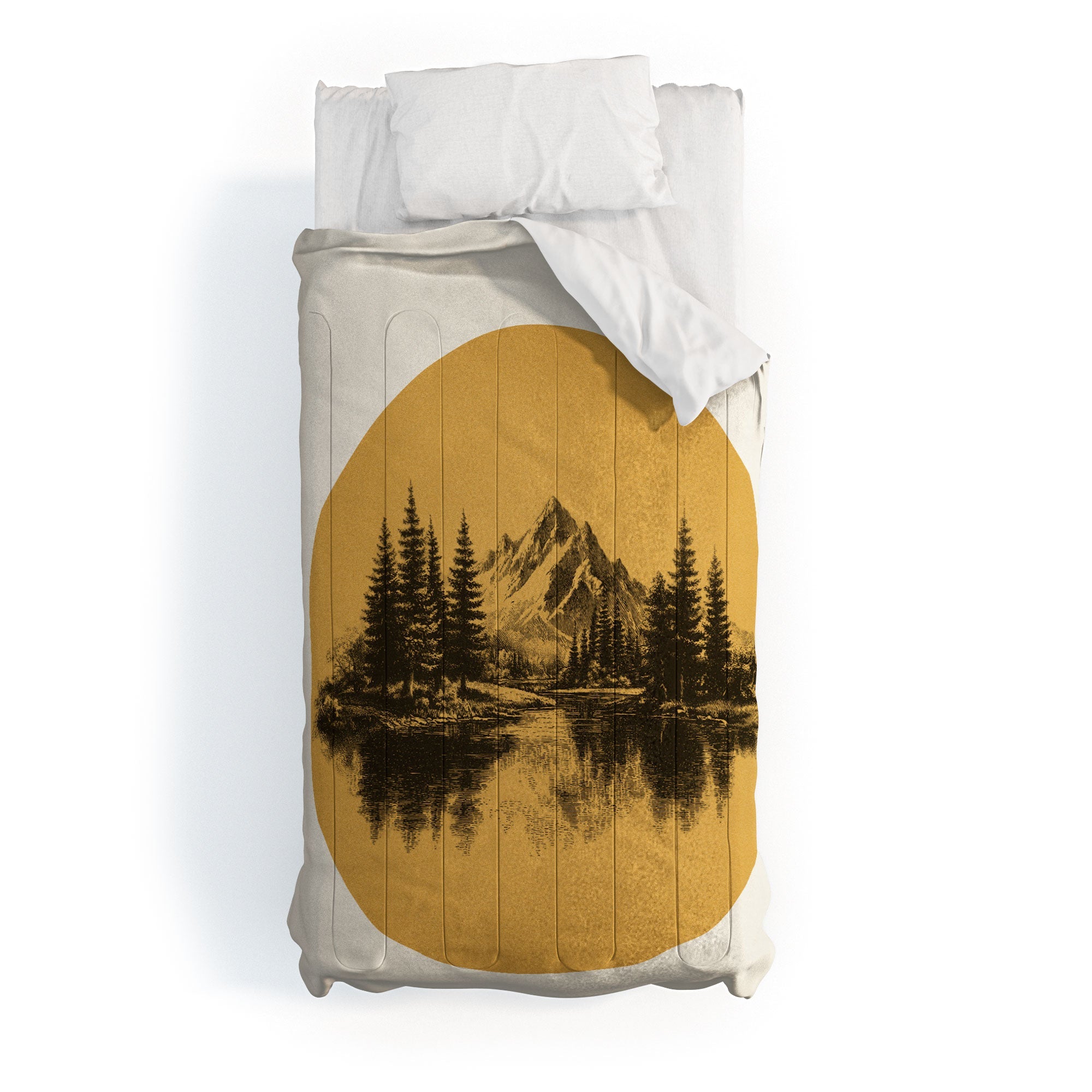 DENY Designs mountain vignette Comforter
