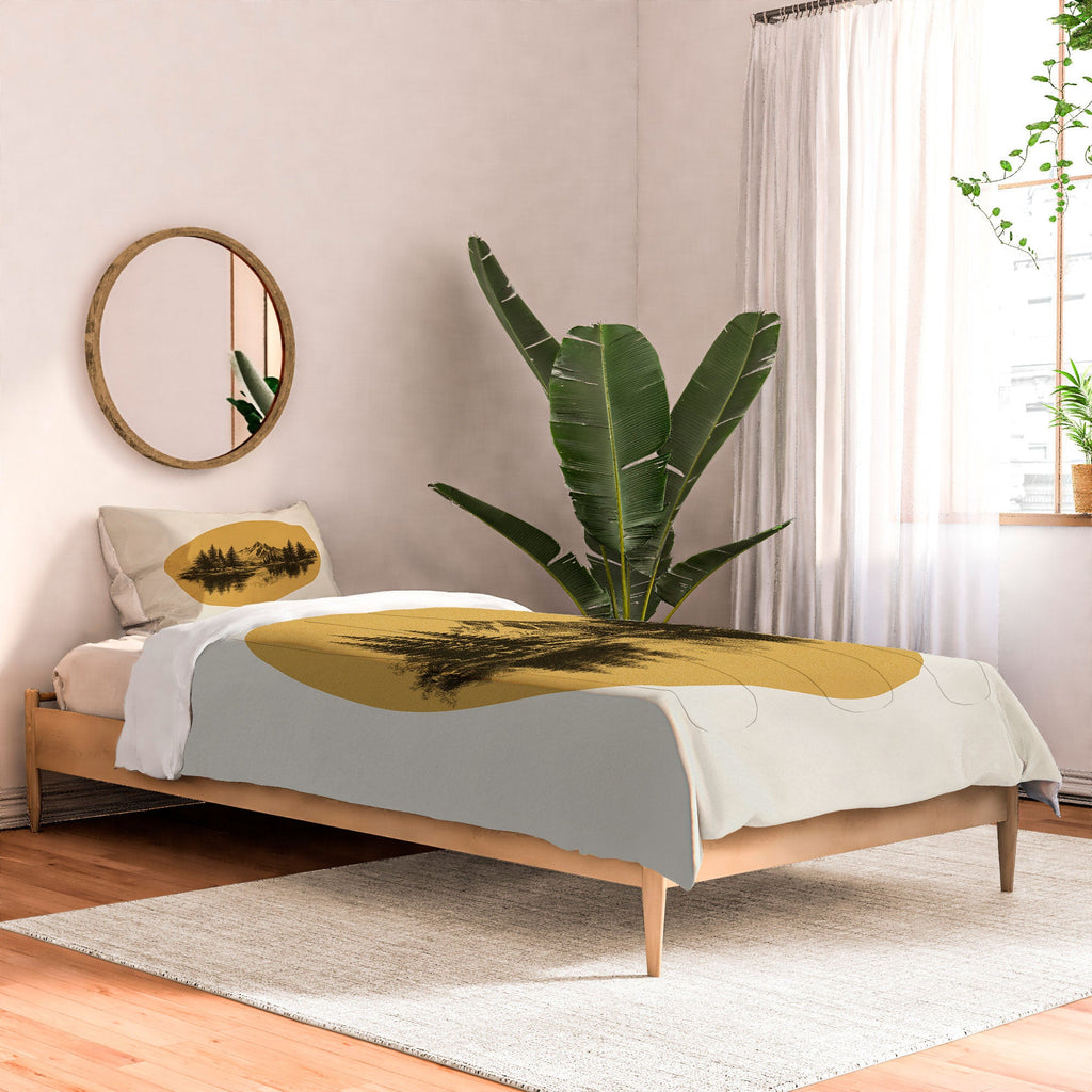 DENY Designs mountain vignette Comforter