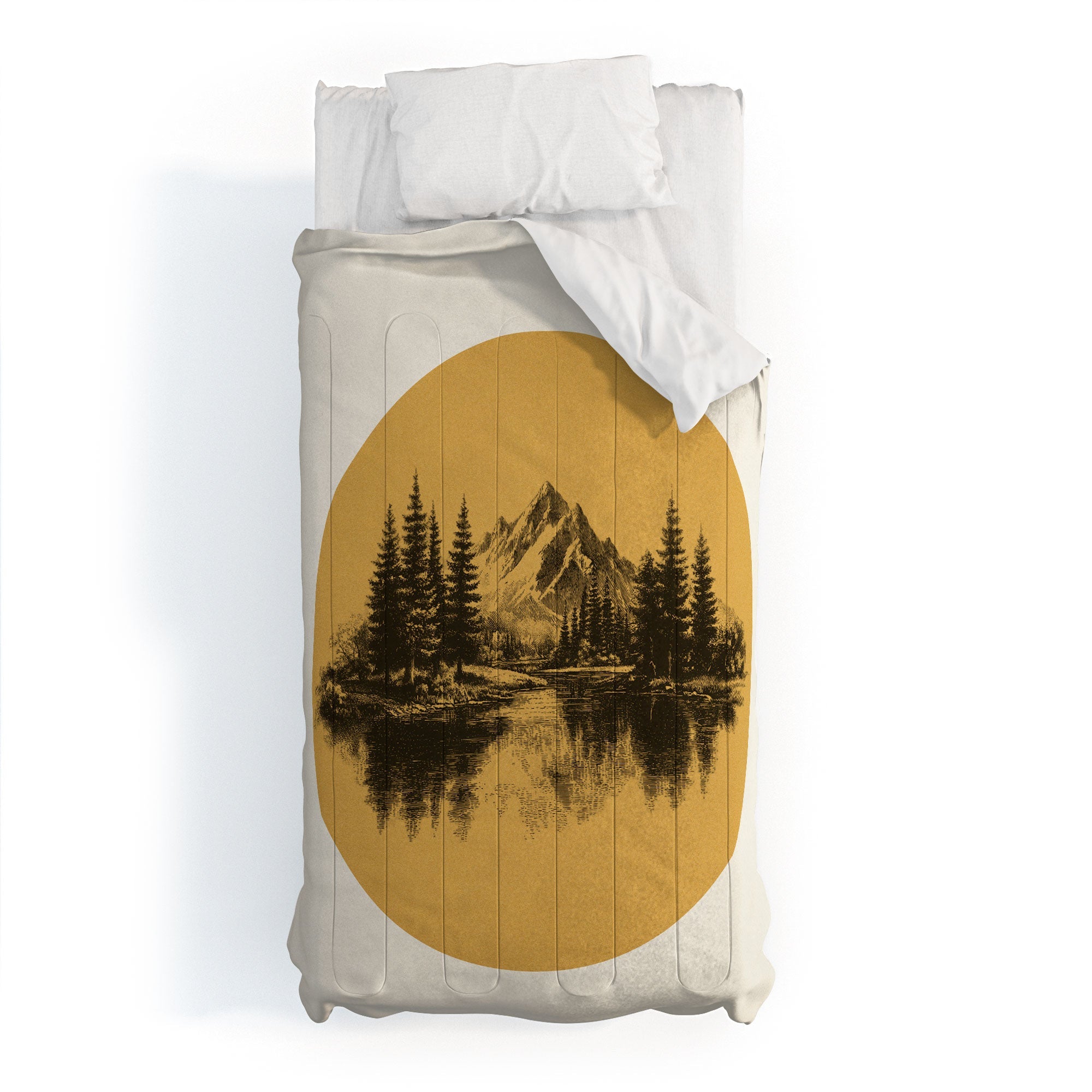 DENY Designs mountain vignette Comforter