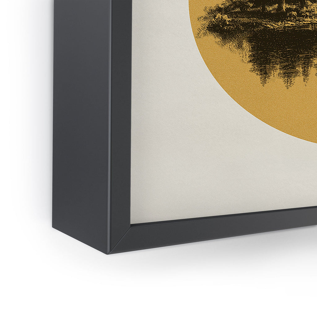 DENY Designs mountain vignette Framed Mini Art Print