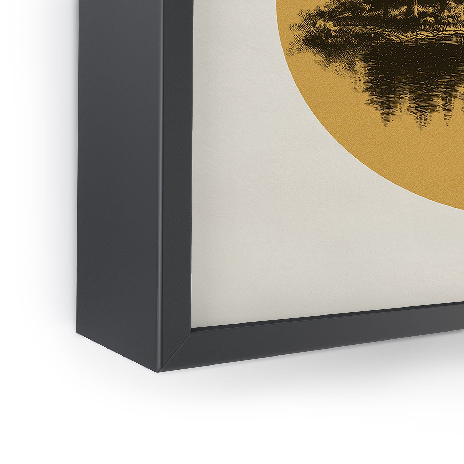 DENY Designs mountain vignette Framed Mini Art Print