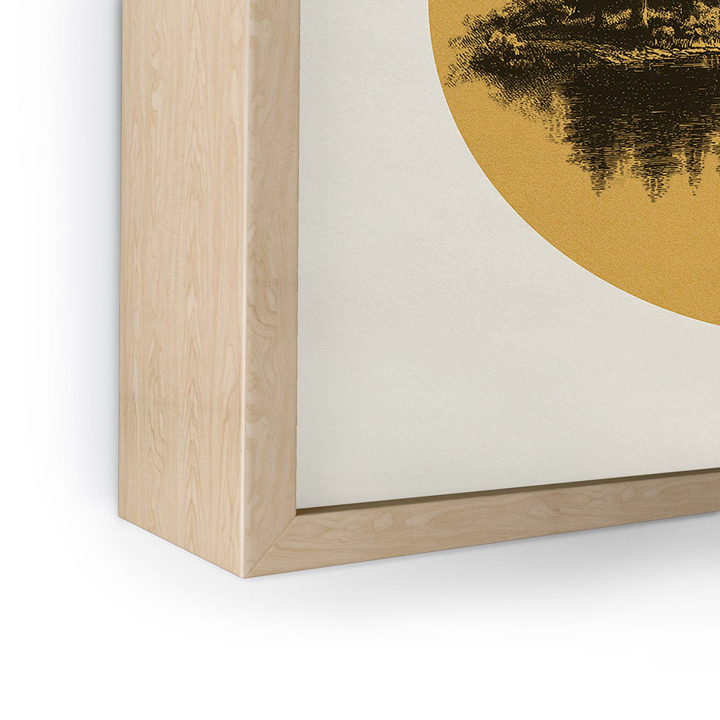 DENY Designs mountain vignette Framed Mini Art Print