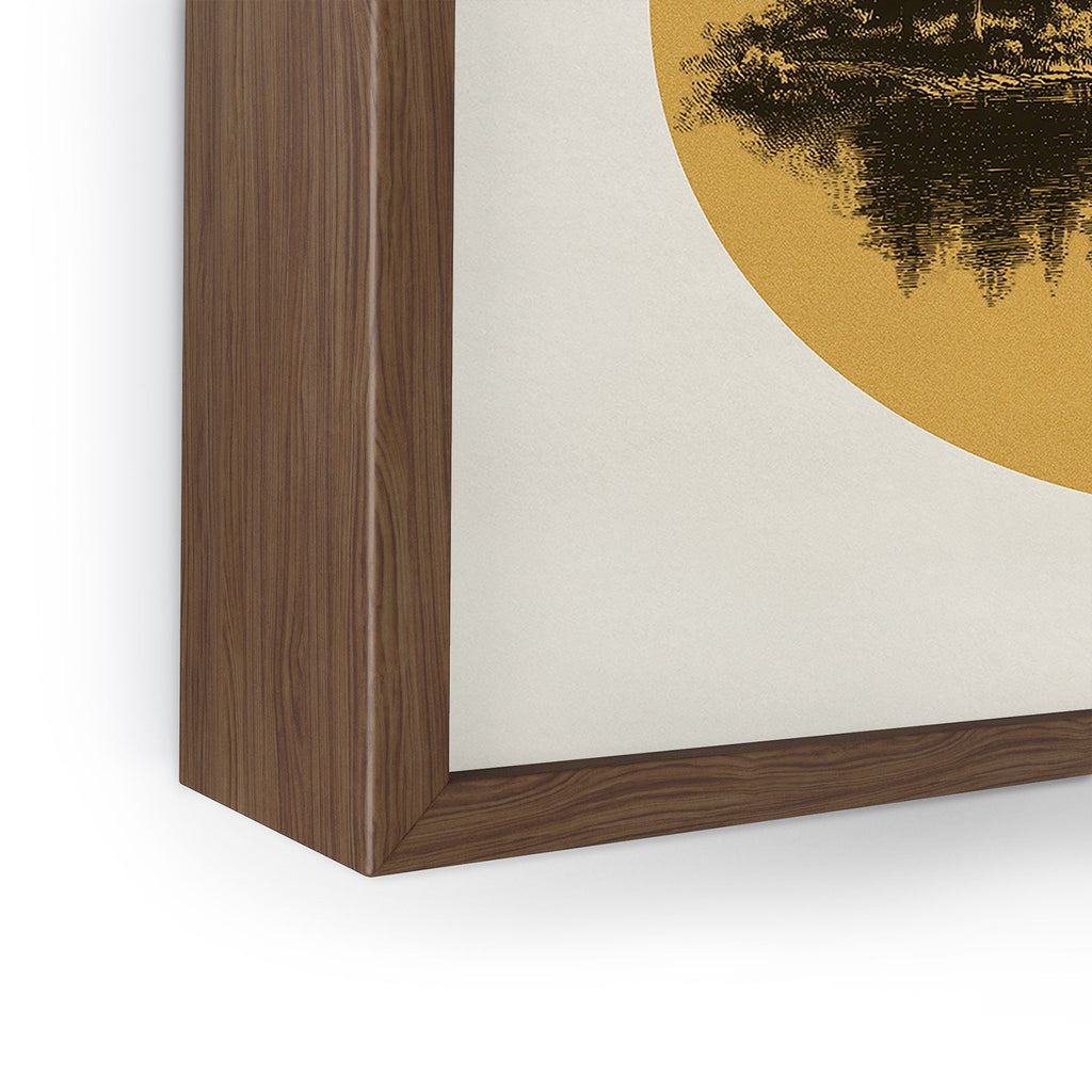 DENY Designs mountain vignette Framed Mini Art Print