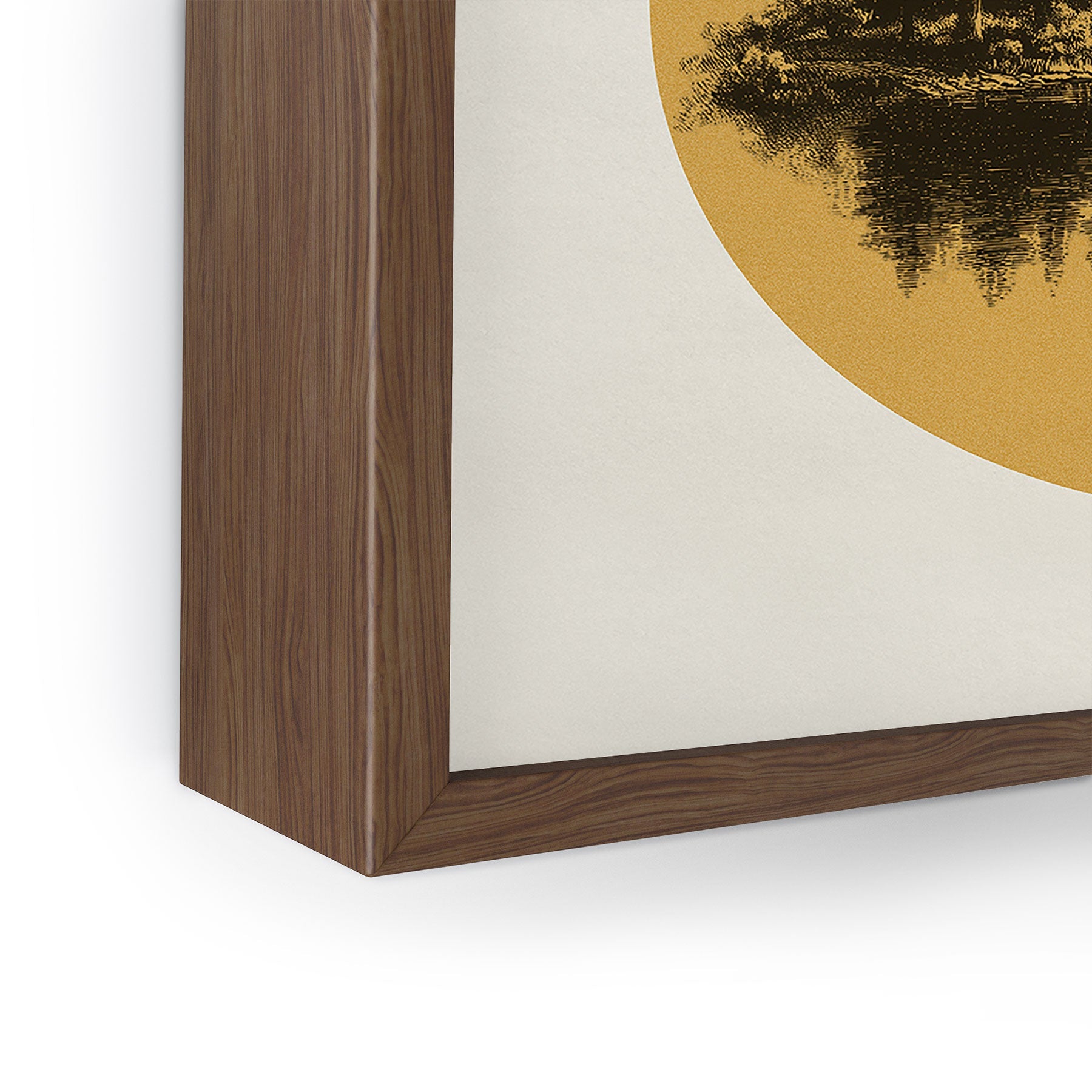 DENY Designs mountain vignette Framed Mini Art Print