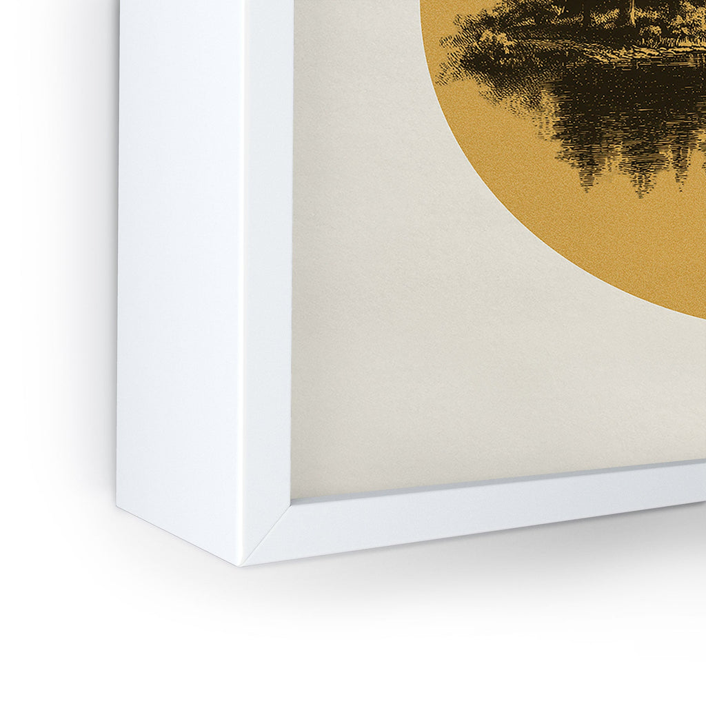 DENY Designs mountain vignette Framed Mini Art Print