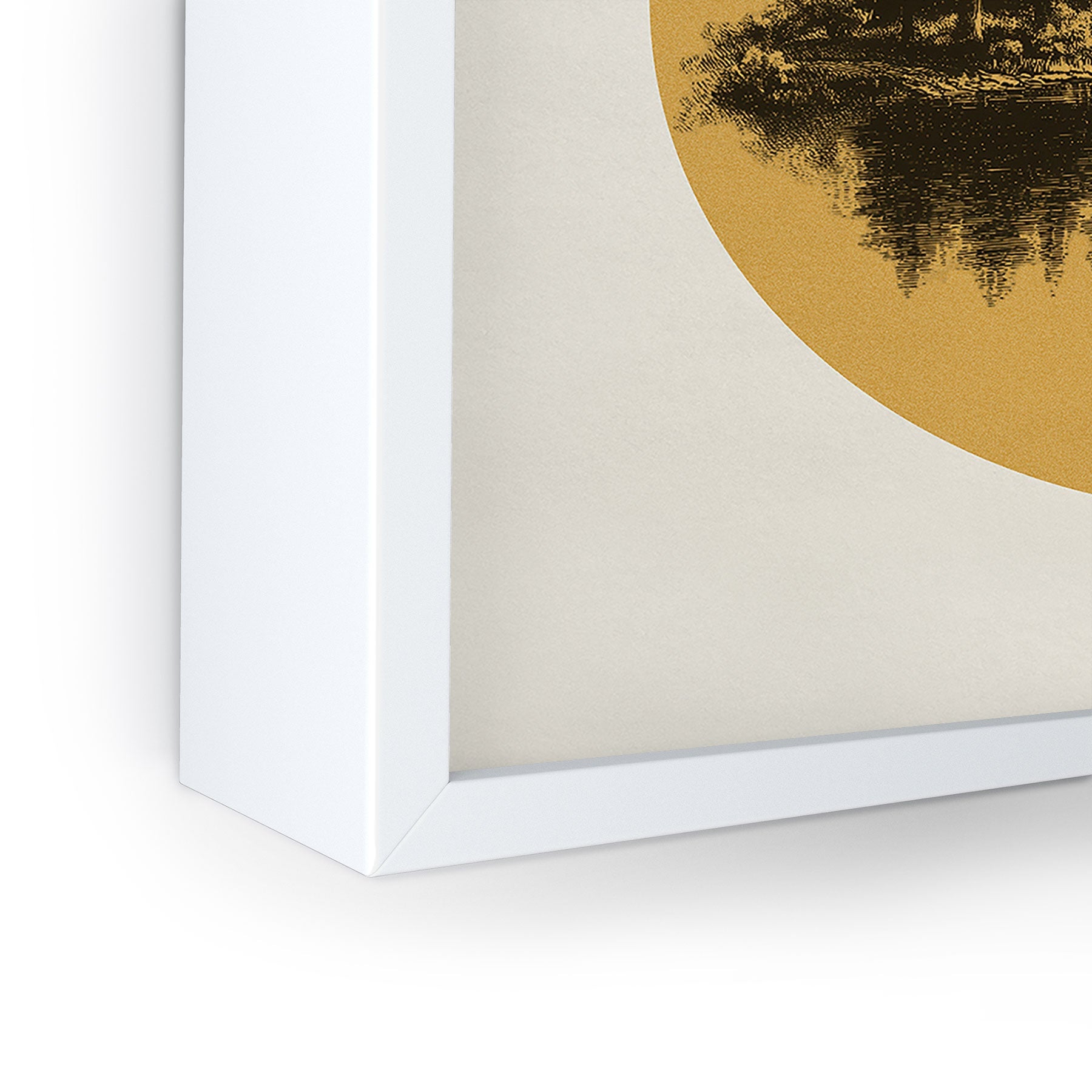 DENY Designs mountain vignette Framed Mini Art Print