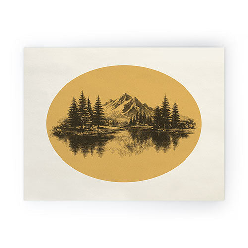 DENY Designs mountain vignette Mini Art Print