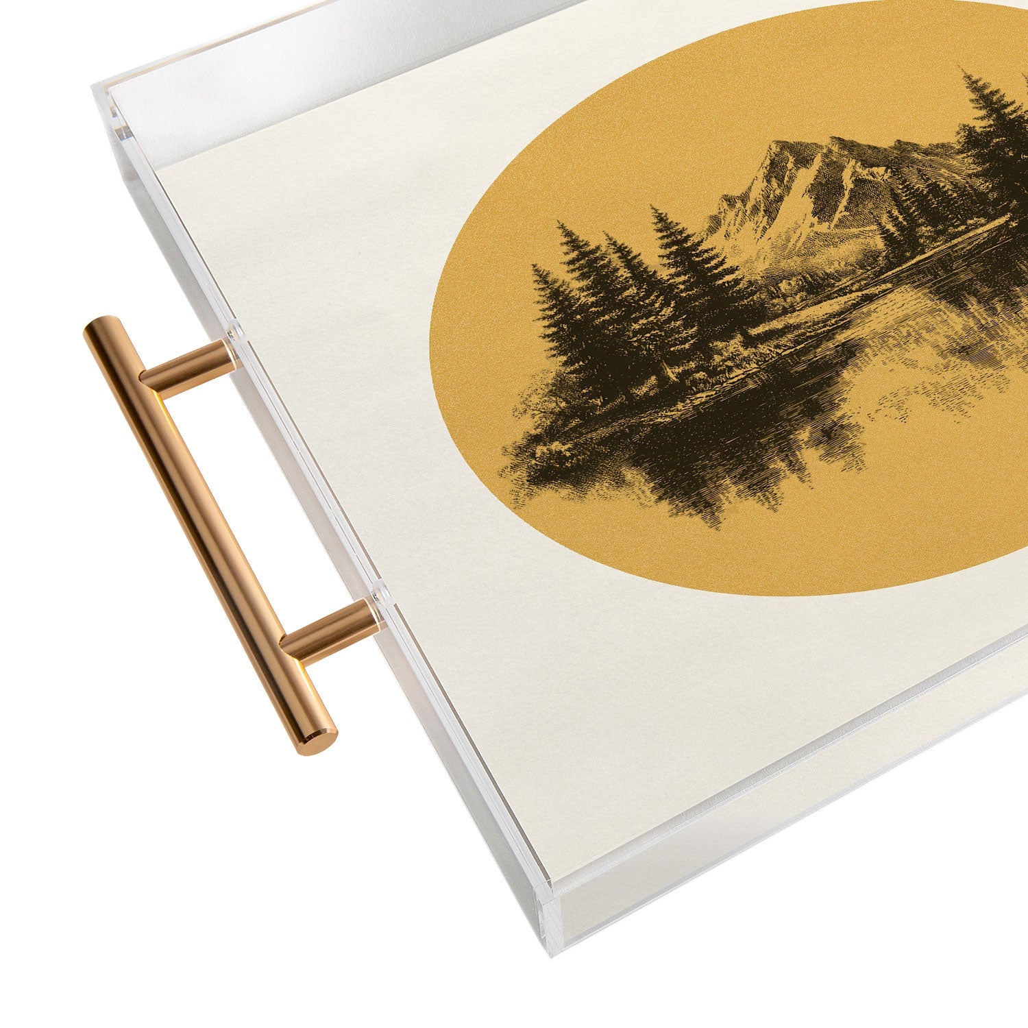 DENY Designs mountain vignette Acrylic Tray