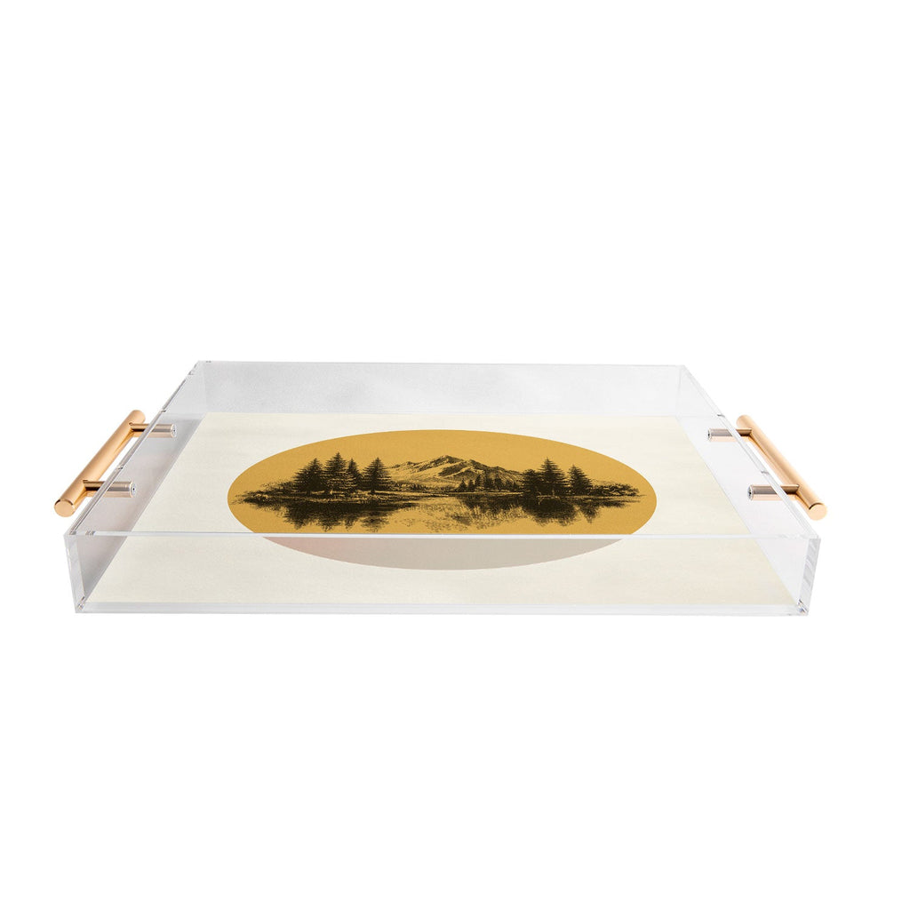 DENY Designs mountain vignette Acrylic Tray