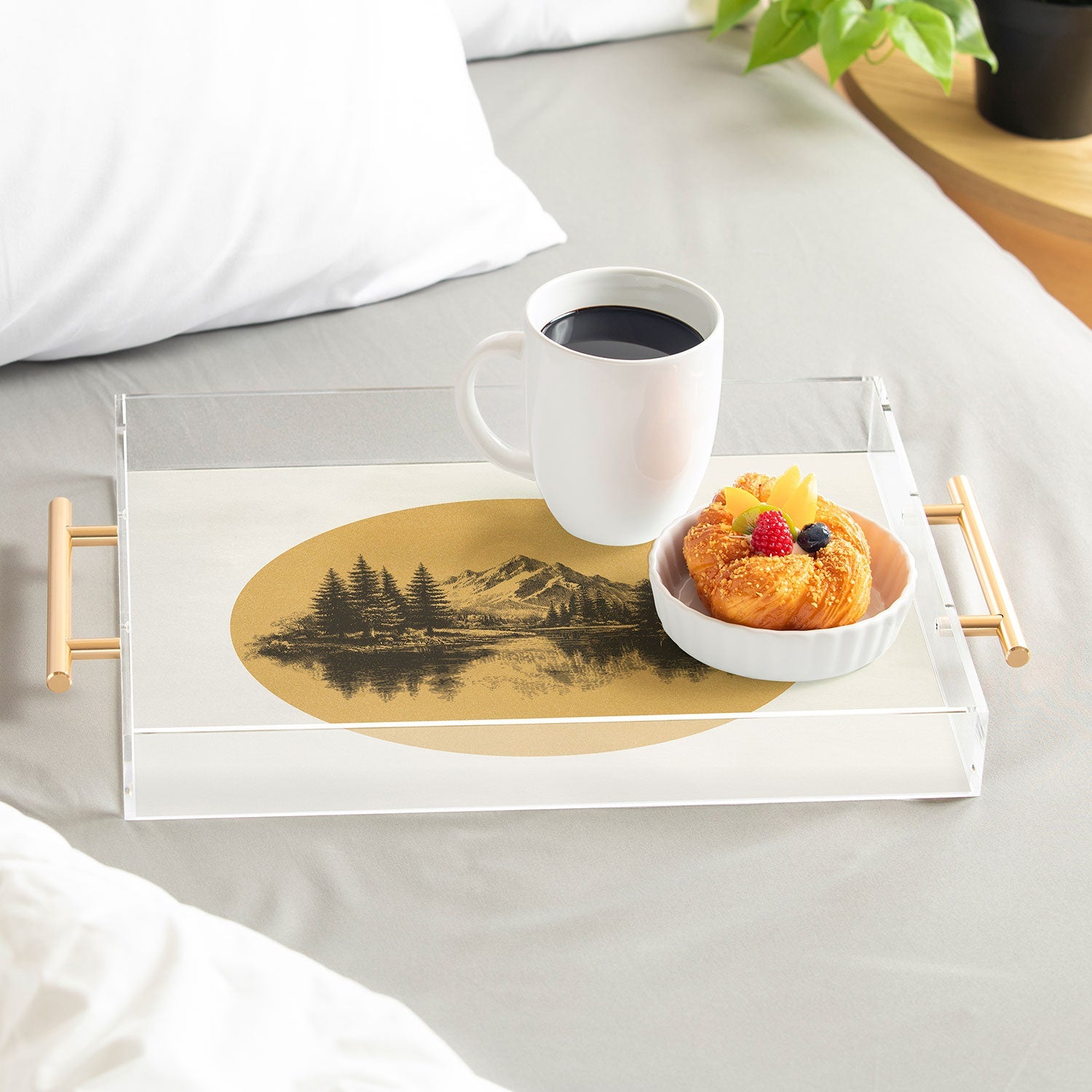 DENY Designs mountain vignette Acrylic Tray
