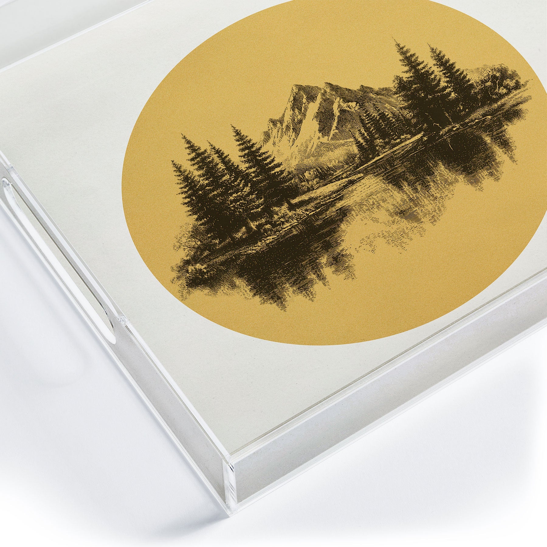DENY Designs mountain vignette Acrylic Tray