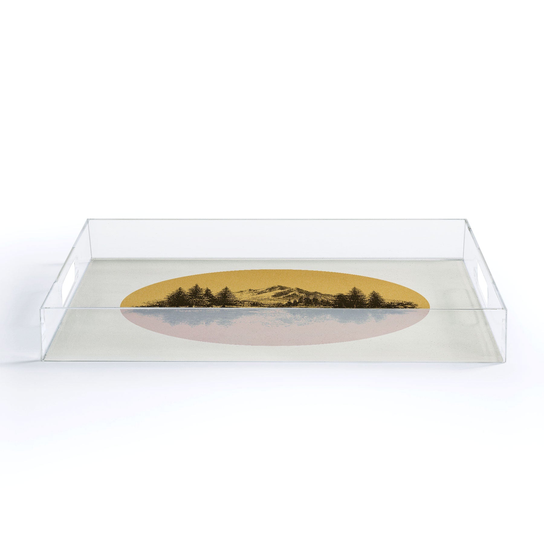 DENY Designs mountain vignette Acrylic Tray