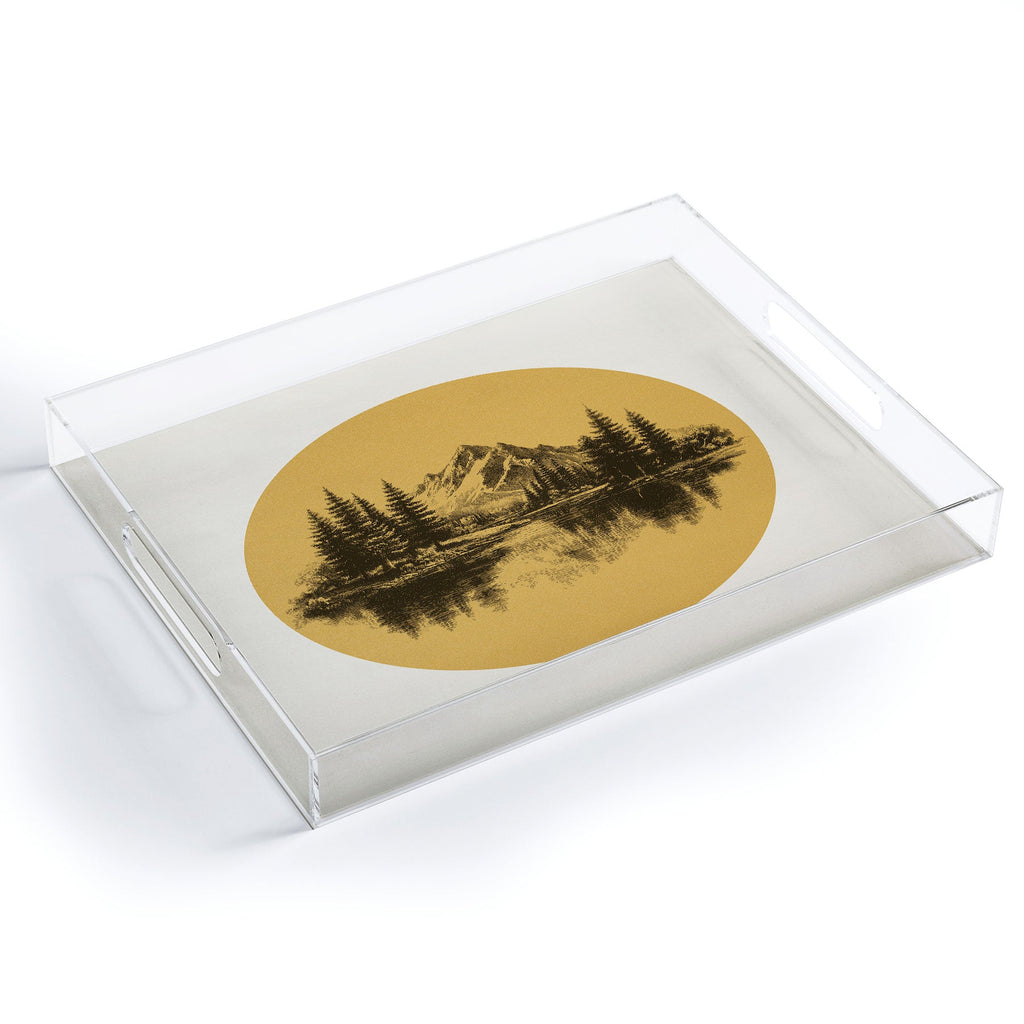DENY Designs mountain vignette Acrylic Tray