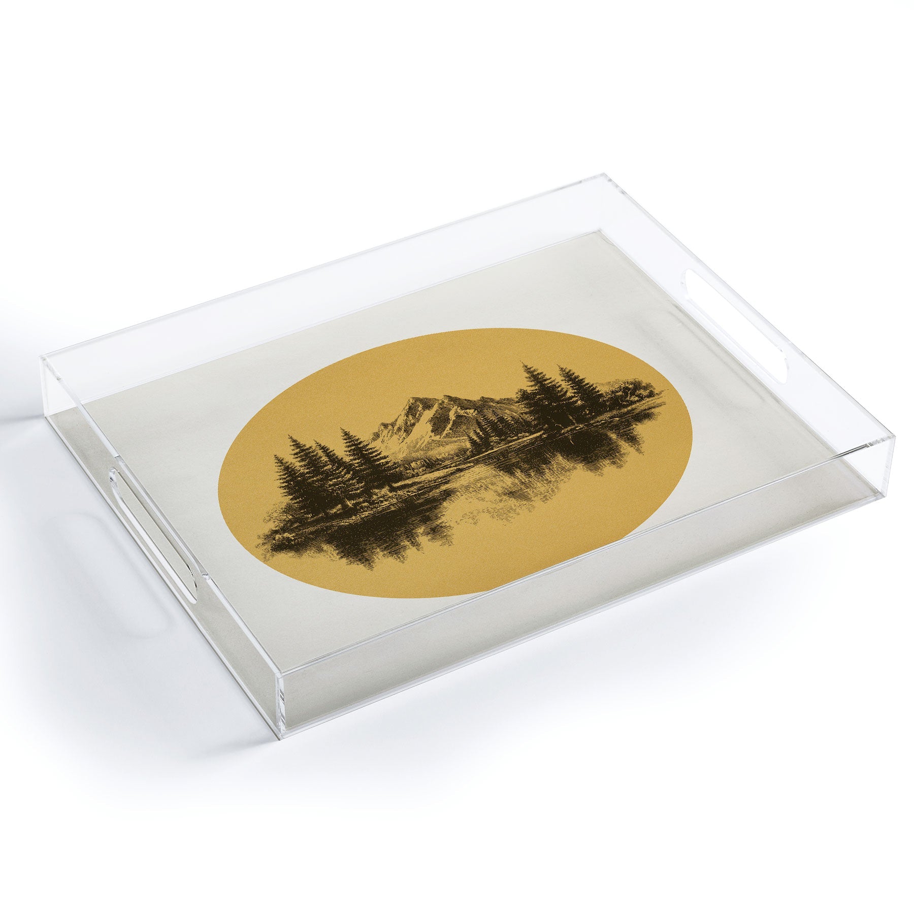 DENY Designs mountain vignette Acrylic Tray