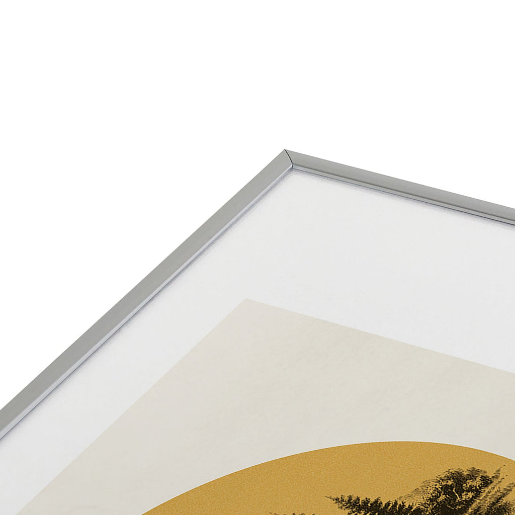 DENY Designs mountain vignette Metal Framed Art Print