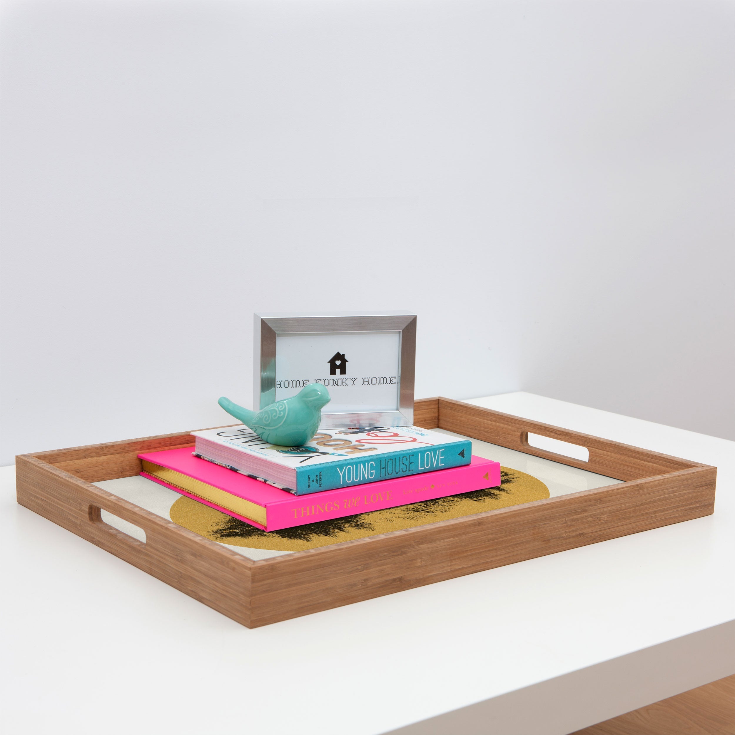 DENY Designs mountain vignette Rectangular Tray