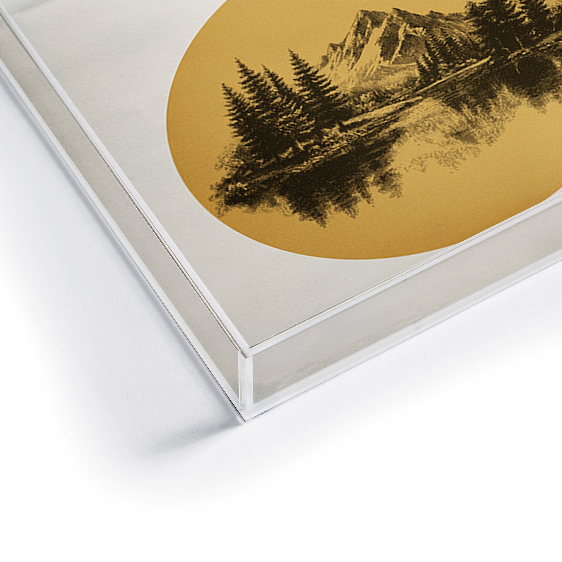 DENY Designs mountain vignette Acrylic Tray
