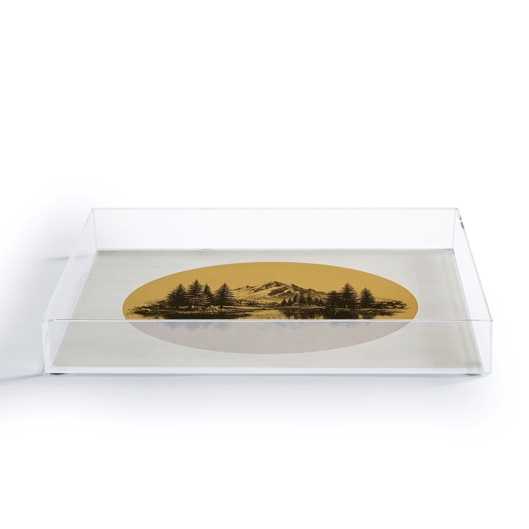 DENY Designs mountain vignette Acrylic Tray