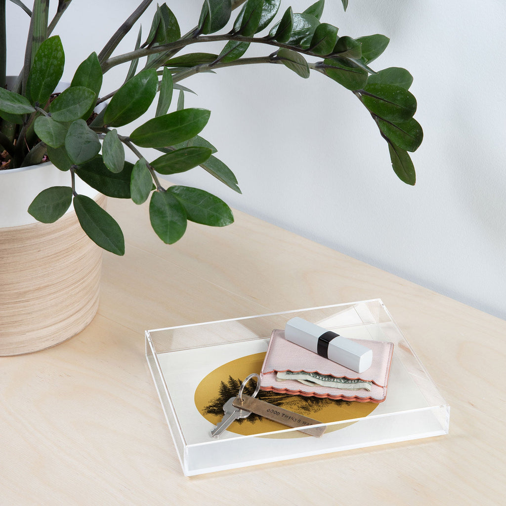 DENY Designs mountain vignette Acrylic Tray