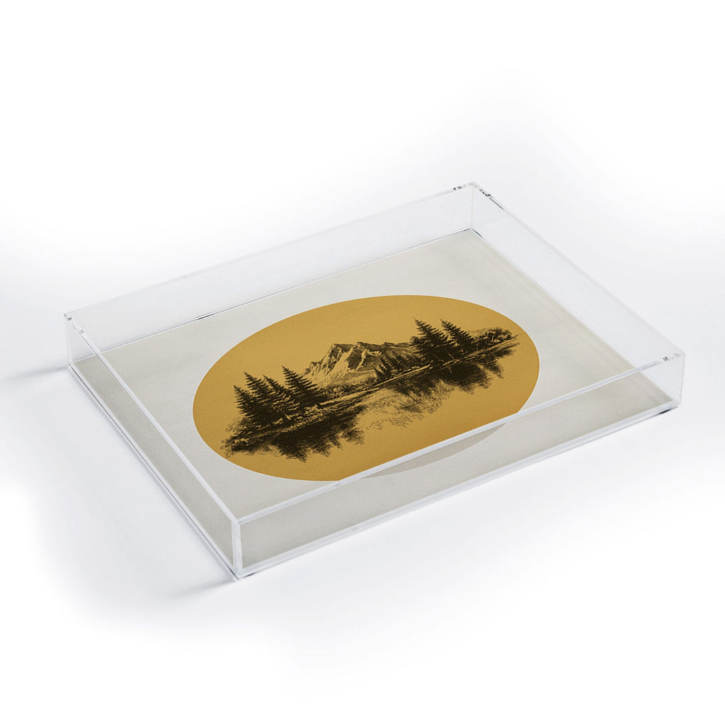 DENY Designs mountain vignette Acrylic Tray