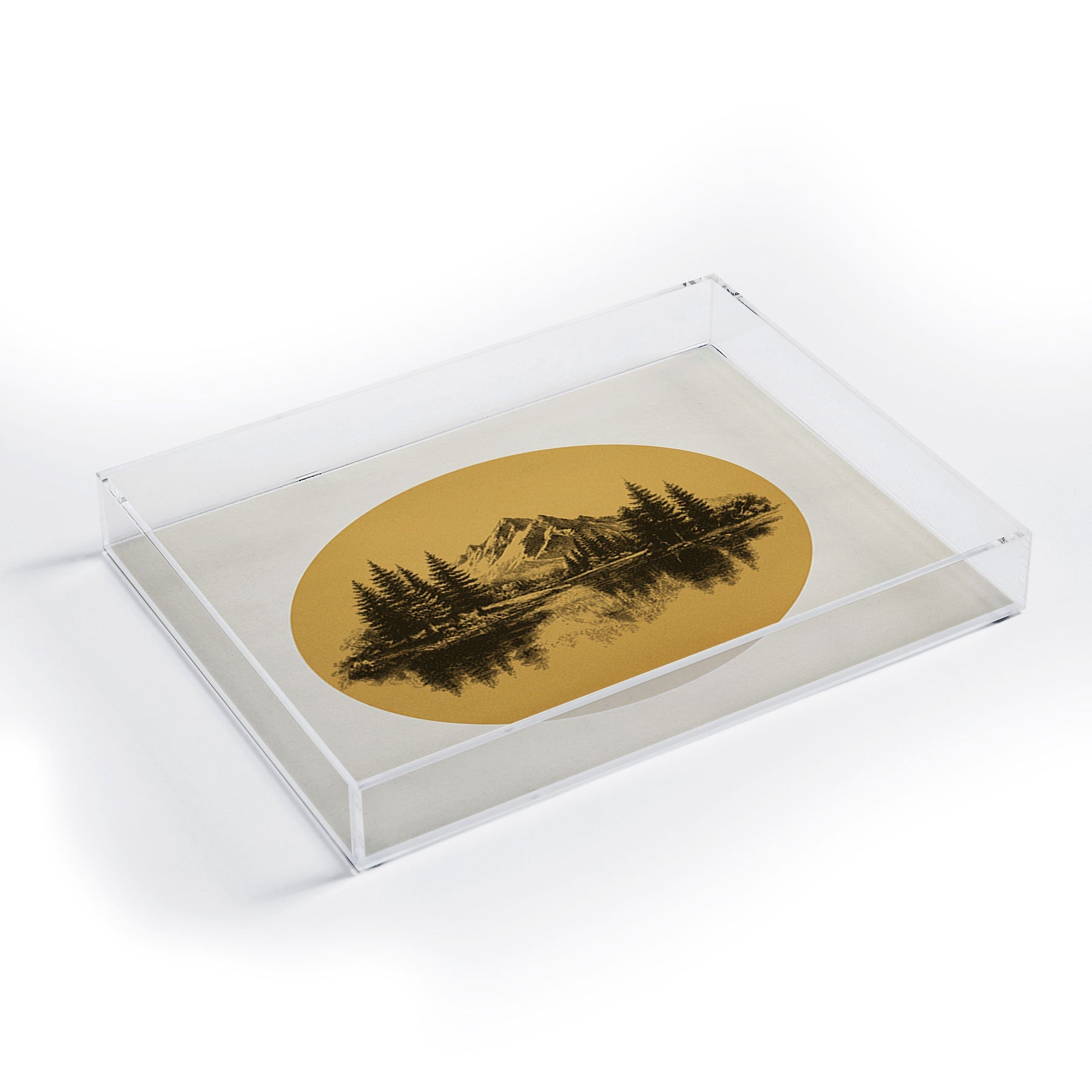DENY Designs mountain vignette Acrylic Tray