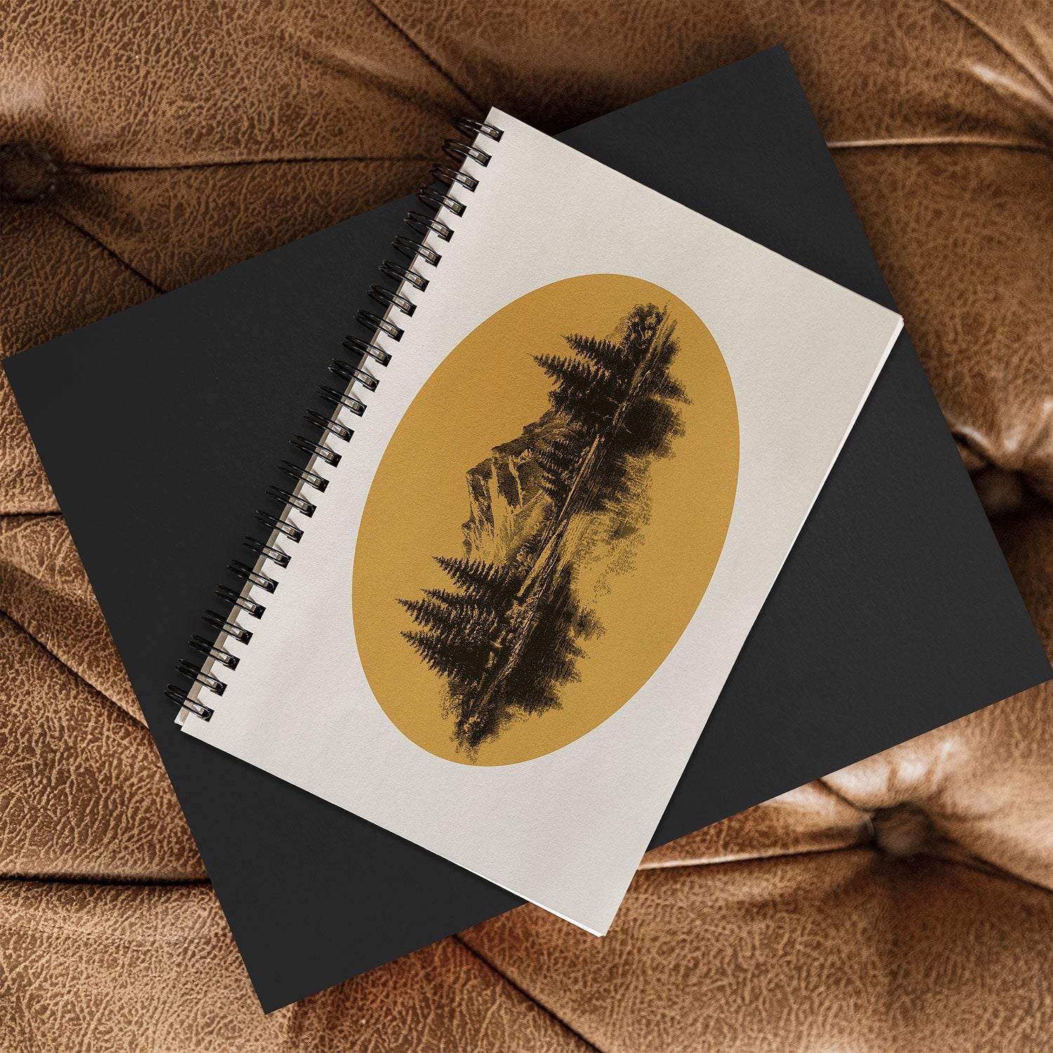 DENY Designs mountain vignette Spiral Notebook