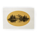 DENY Designs mountain vignette Welcome Mat