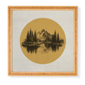 DENY Designs mountain vignette Framed Wall Art