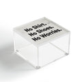 DENY Designs no shirt no shoes no worries Acrylic Box